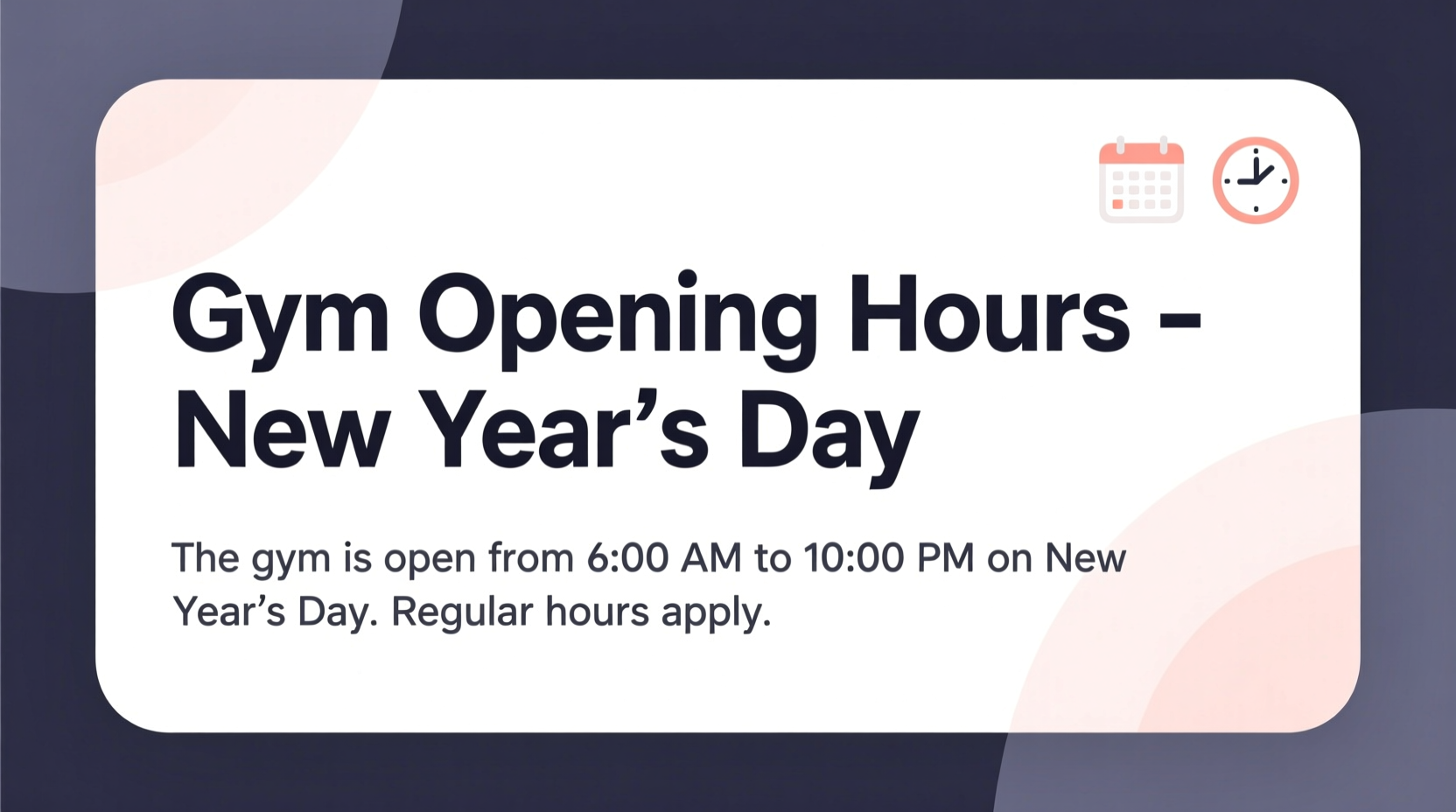 is the gym open on new years day