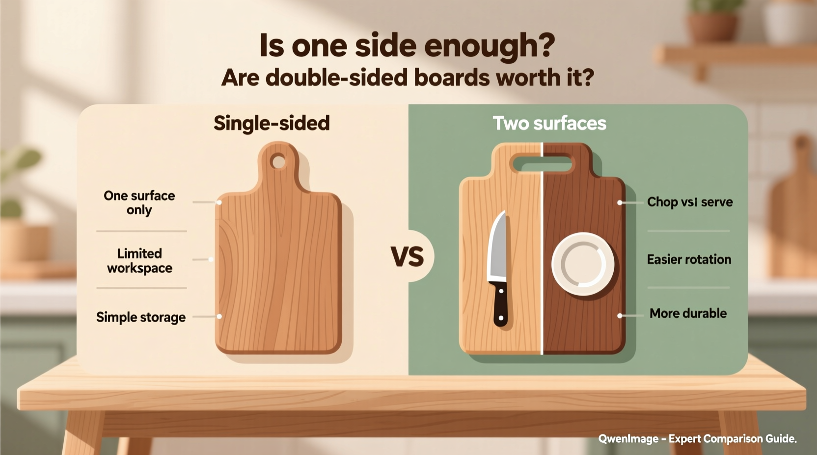 double vs single cutting board is one side really enough or are double sided boards worth it