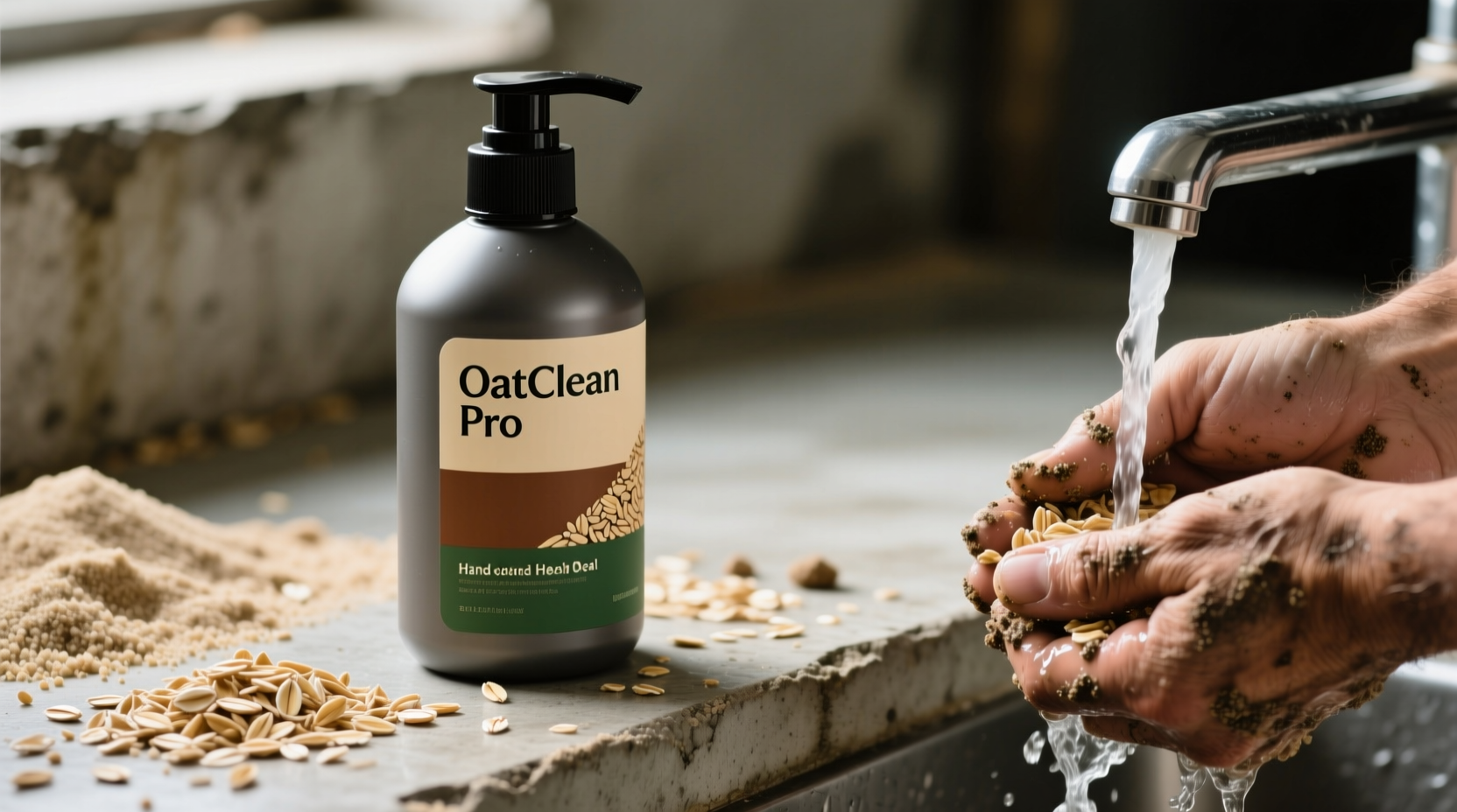 create an industrial strength hand cleaner with oatmeal