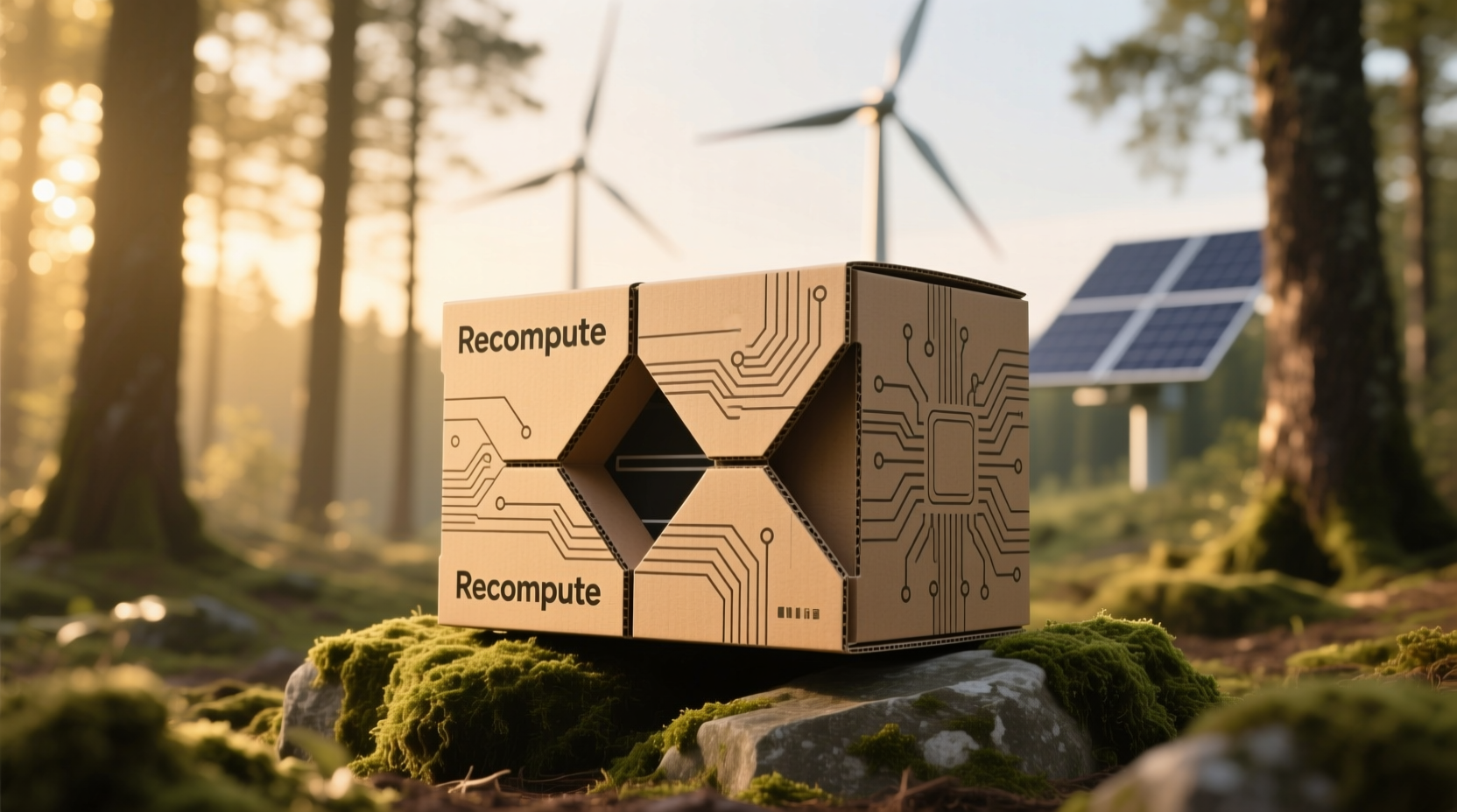 recompute is an environmentally friendly cardboard comp
