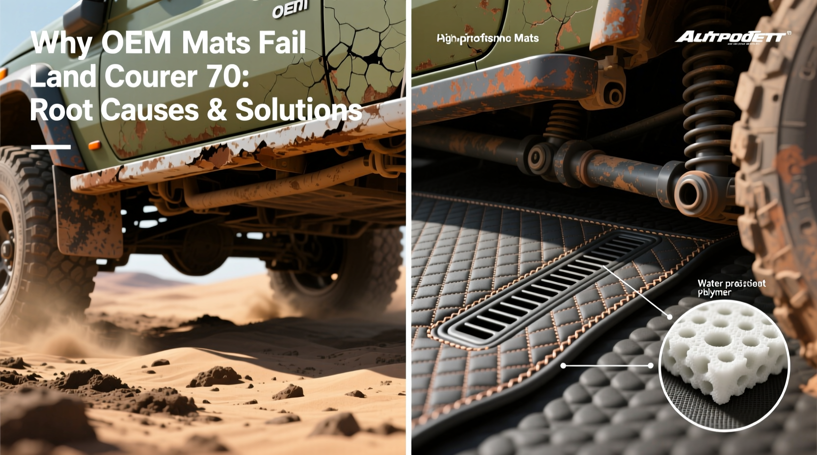 why oem mats fail land cruiser 70