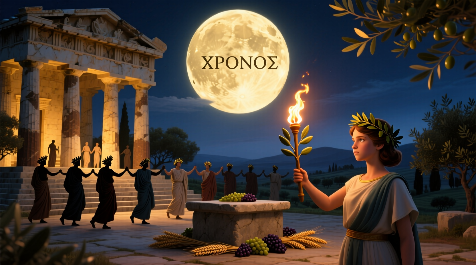 what did ancient greece use to symbolize the new year