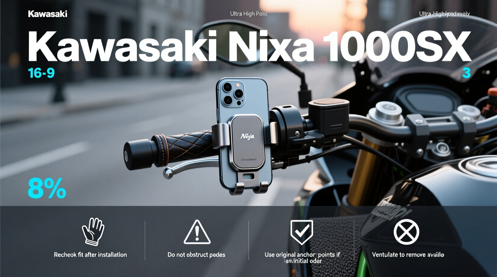 Kawasaki Ninja 1000SX Phone Mount Buying Guide