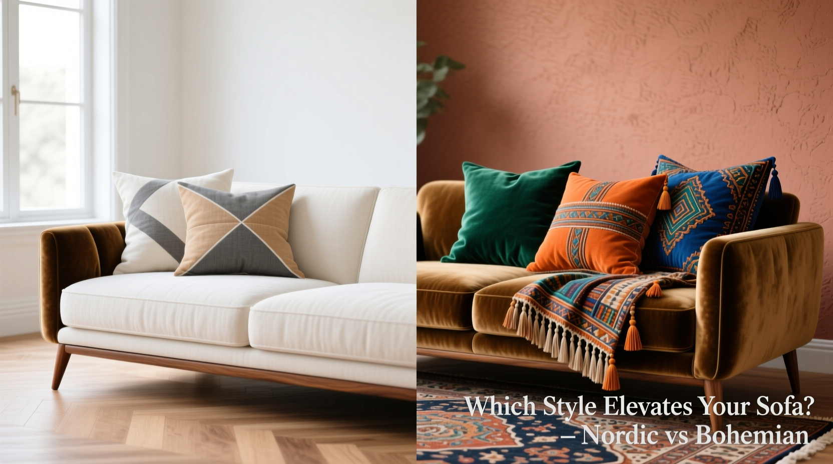 nordic vs bohemian cushions which style actually makes your sofa look more expensive