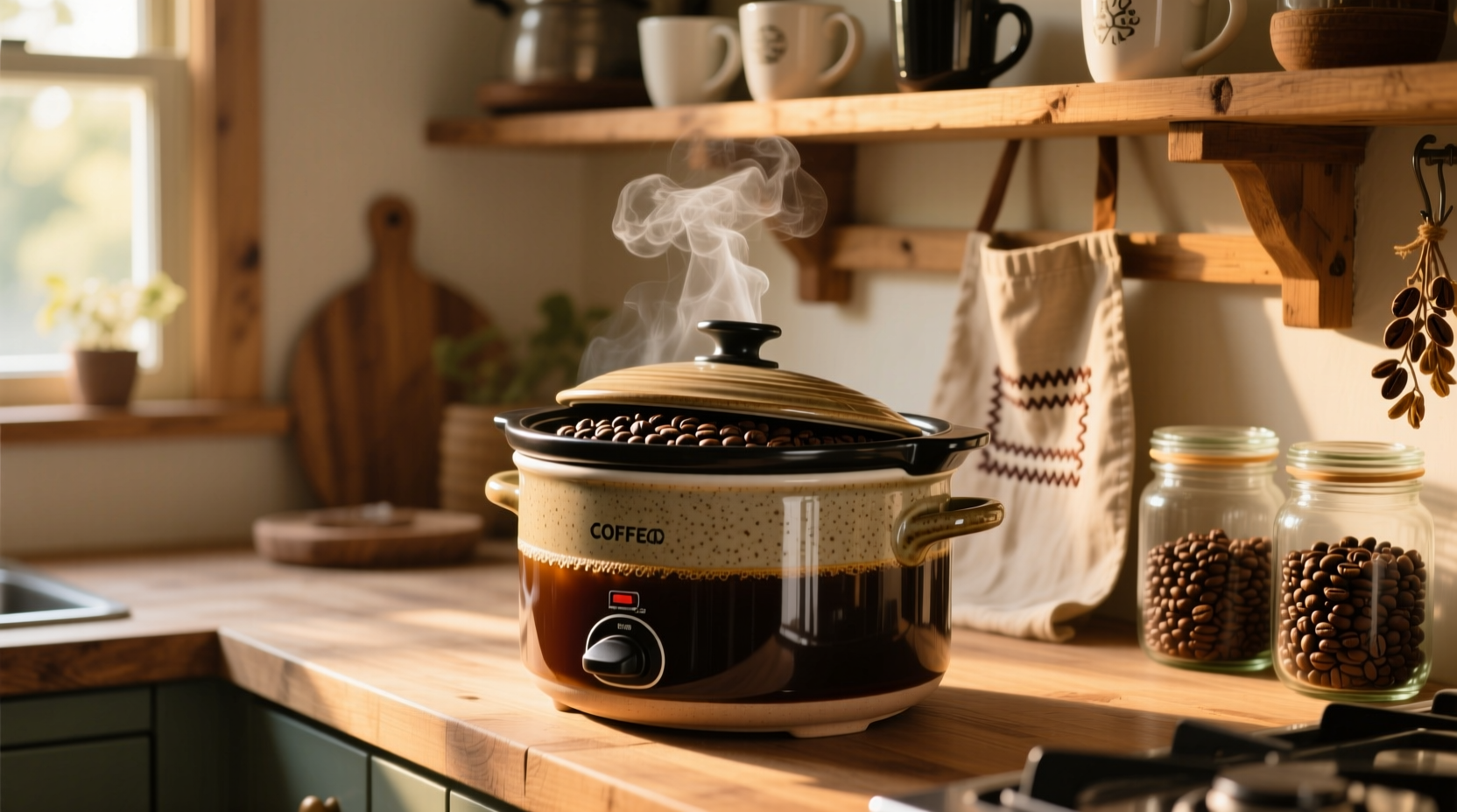 prepare bulk coffee with a slow cooker to always have i