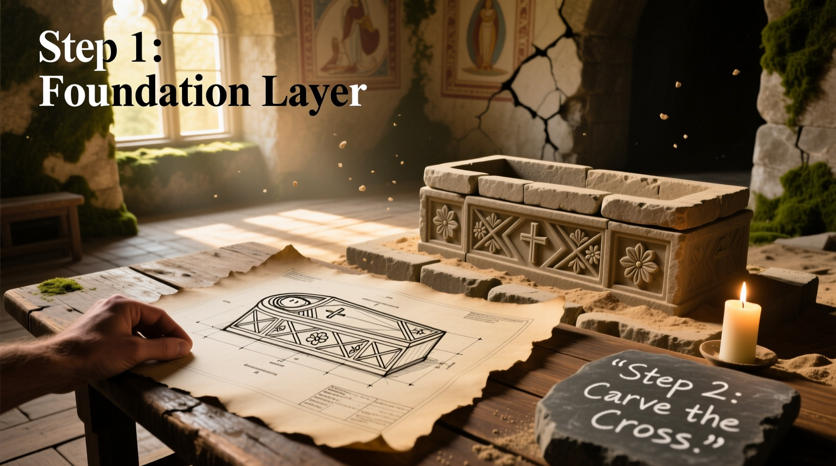 how to build an easter tomb