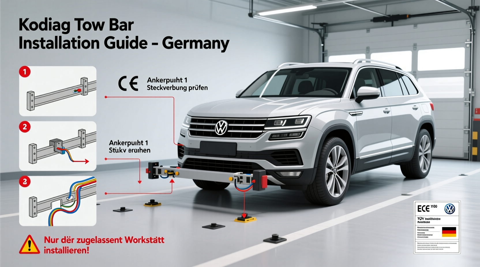 kodiaq tow bar installation germany