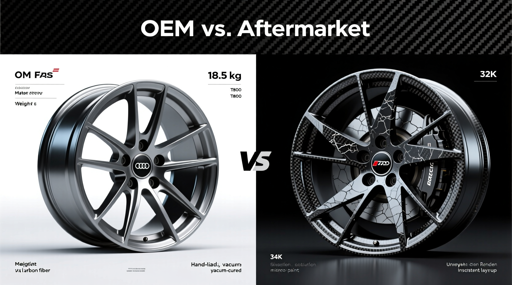 2016 RS7 Carbon Wheel Comparison: OEM Facts & Aftermarket Reality