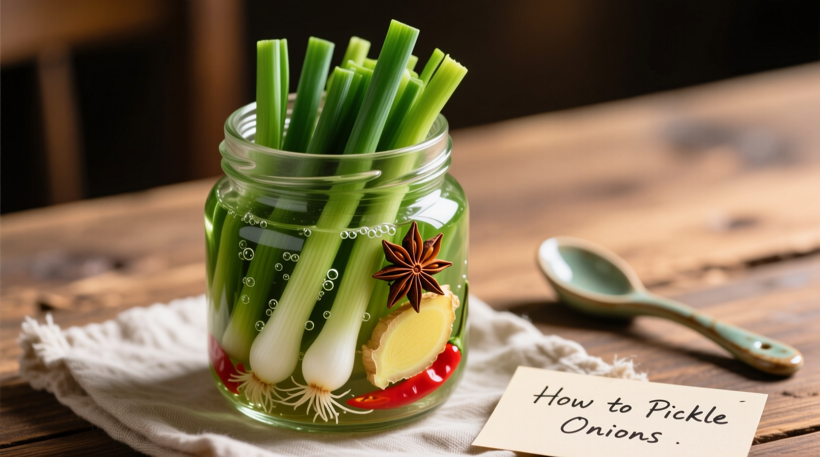 pickled spring onions how to pickle onions recipe