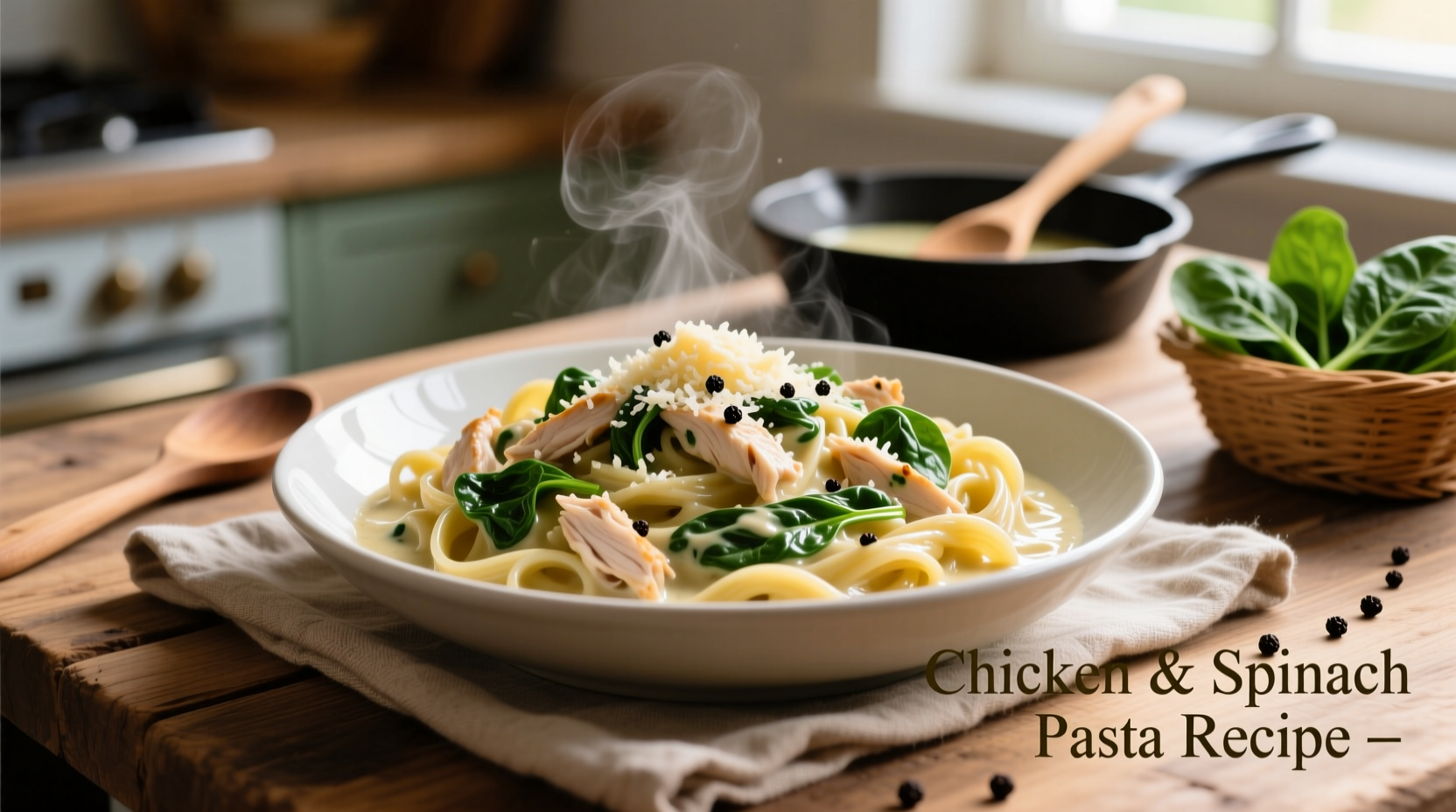 Perfect 30-Min Chicken Spinach Pasta Recipe (No Cream Needed)