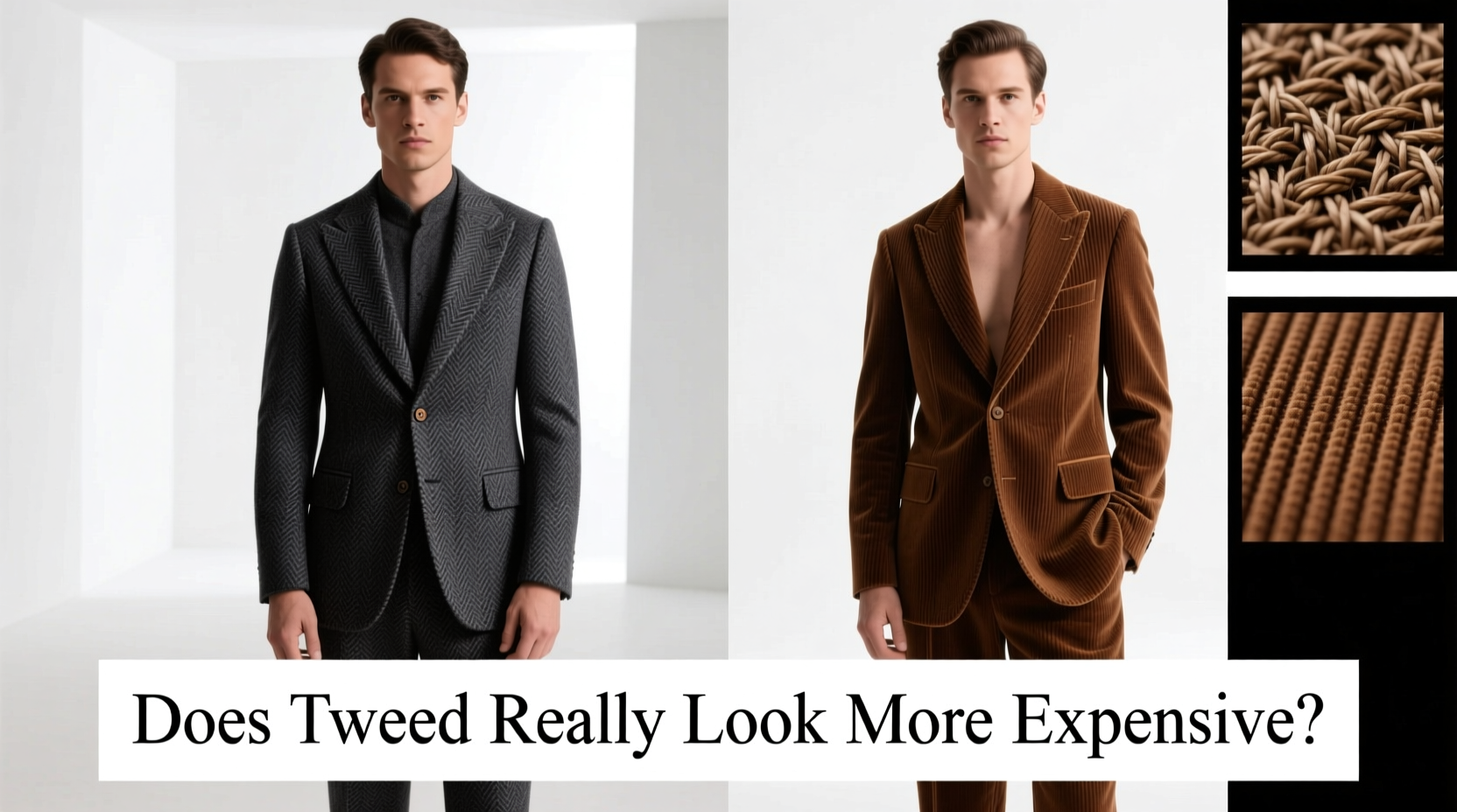 tweed vs corduroy sets does tweed really look more expensive