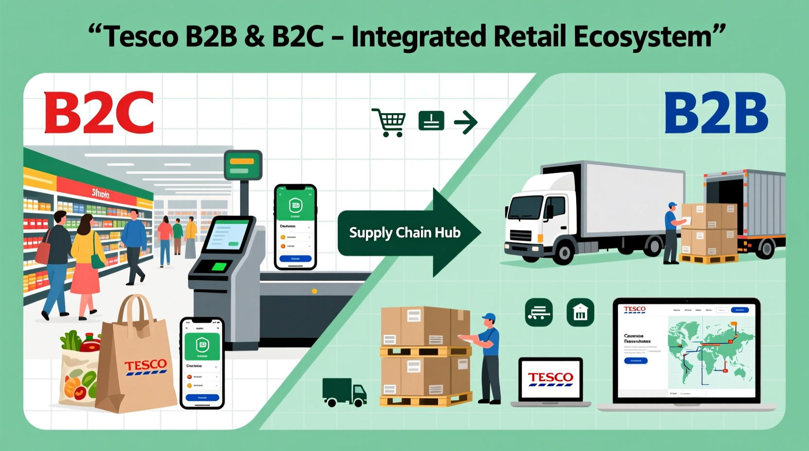 is tesco b2b or b2c