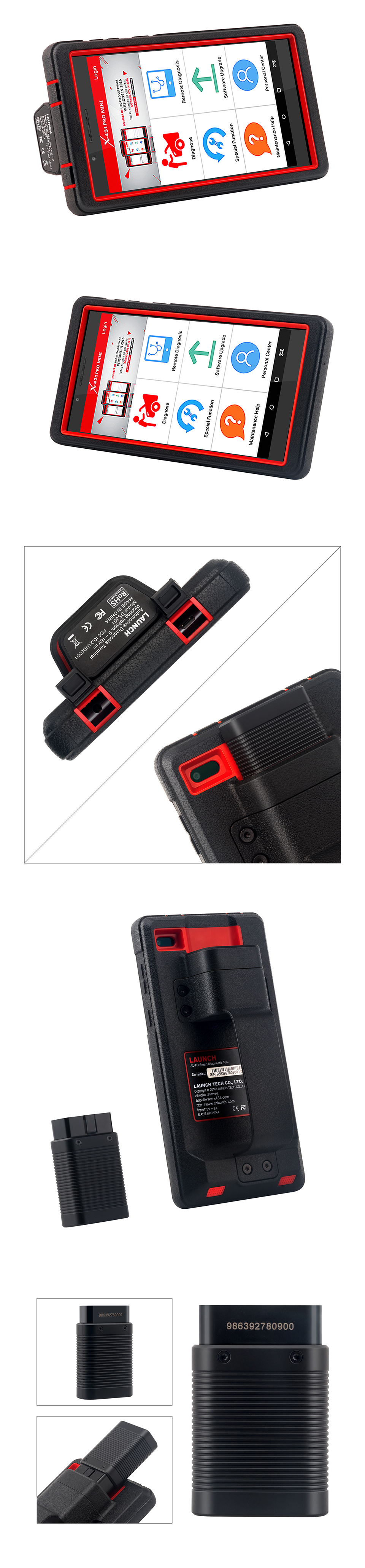 LAUNCH X431 Pro Mini Full System Auto Diagnostic scanner WiFi/BT X-431 Pro X431 Pros Mini Car Scanner 2 Years Free Update