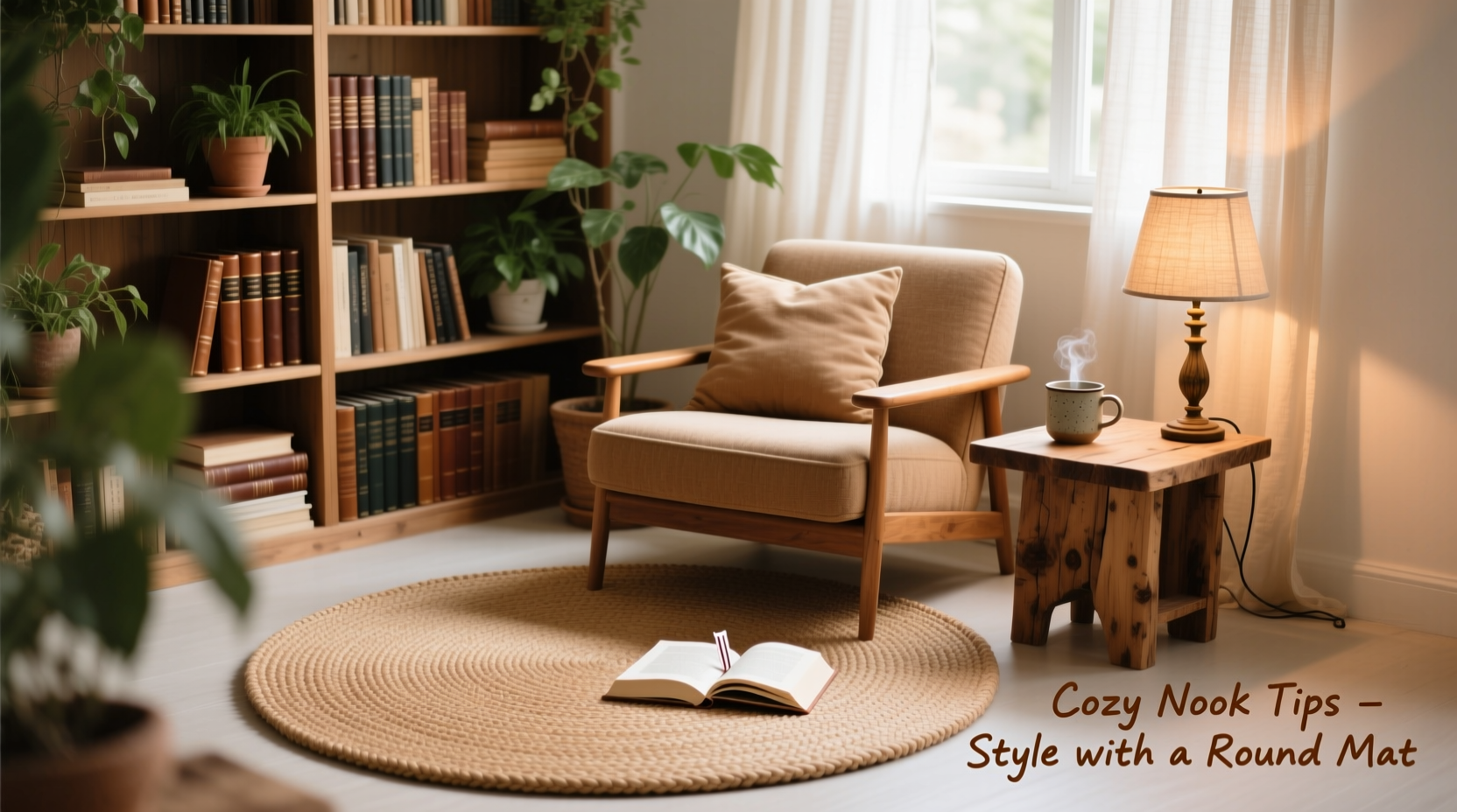 creating a cozy reading nook clever tips for styling with a round mat