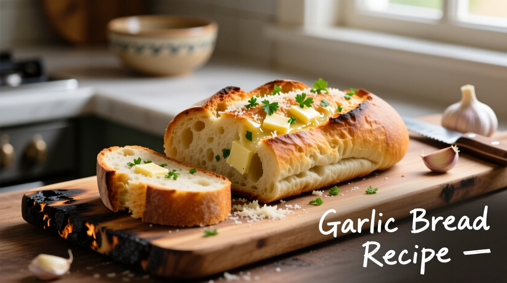 recipe for making garlic bread