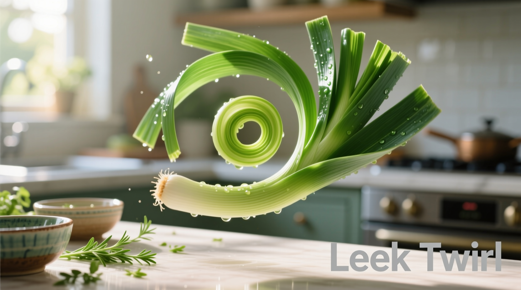 Leek Twirl: Professional Garnish Technique Explained