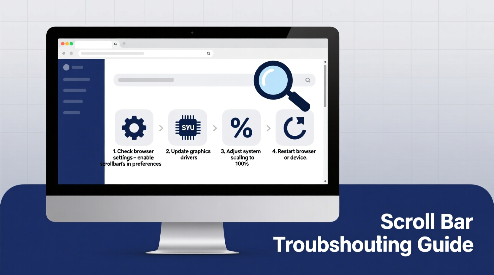 why are scroll bars not showing troubleshooting guide