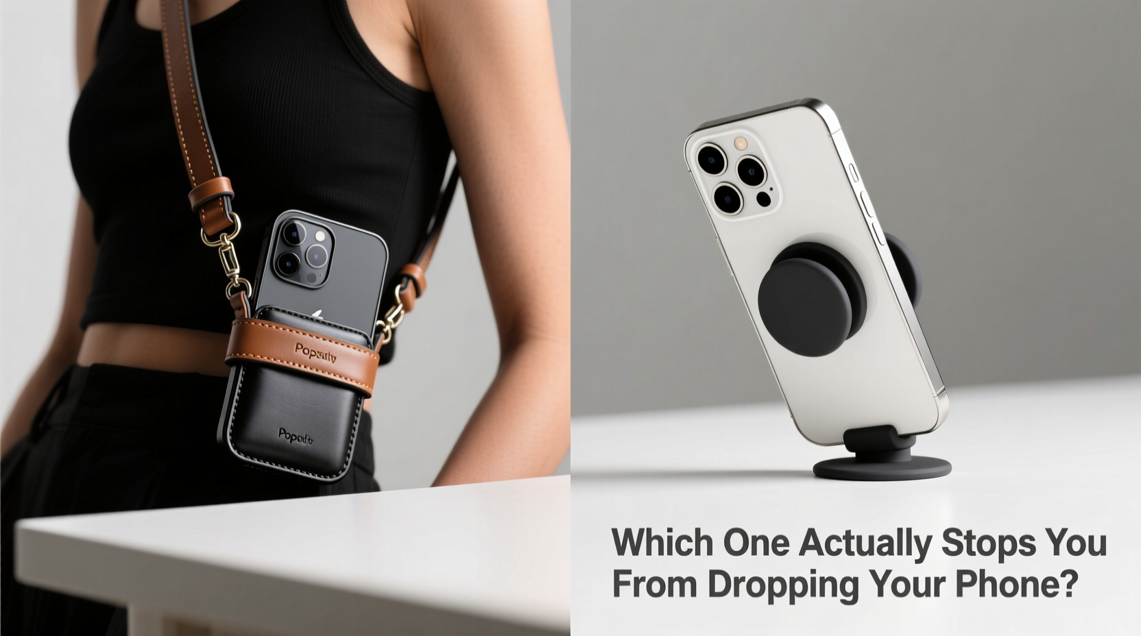 crossbody iphone case vs popsocket which one actually stops you from dropping your phone