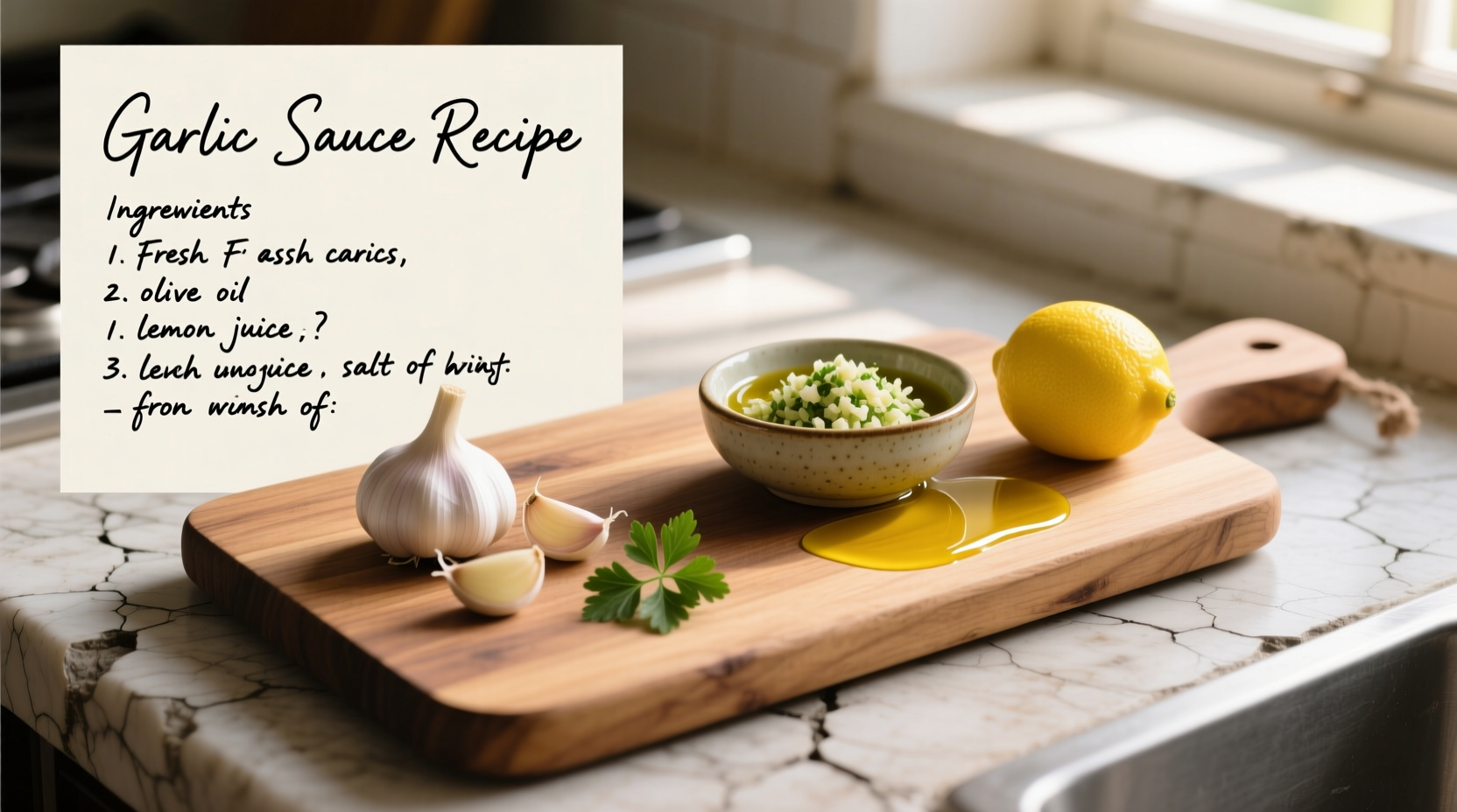 recipe for garlic sauce