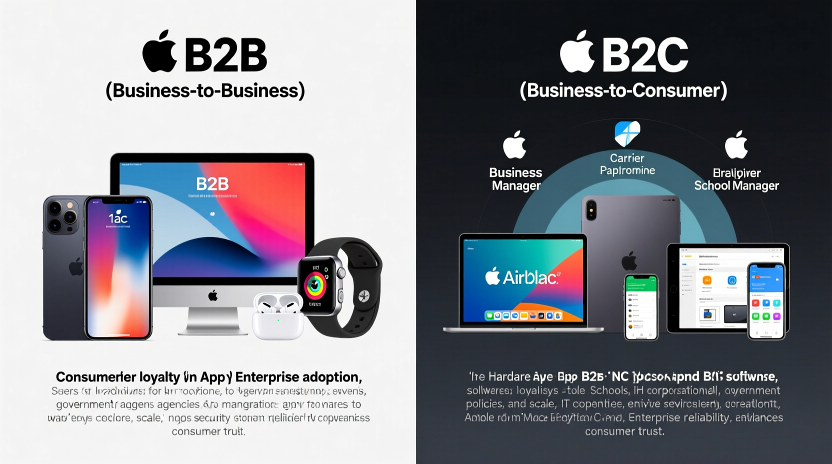 is apple b2b or b2c