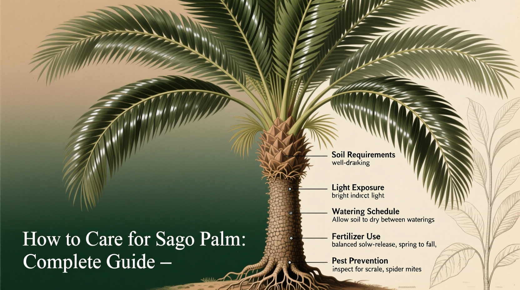 how to care for sago palm