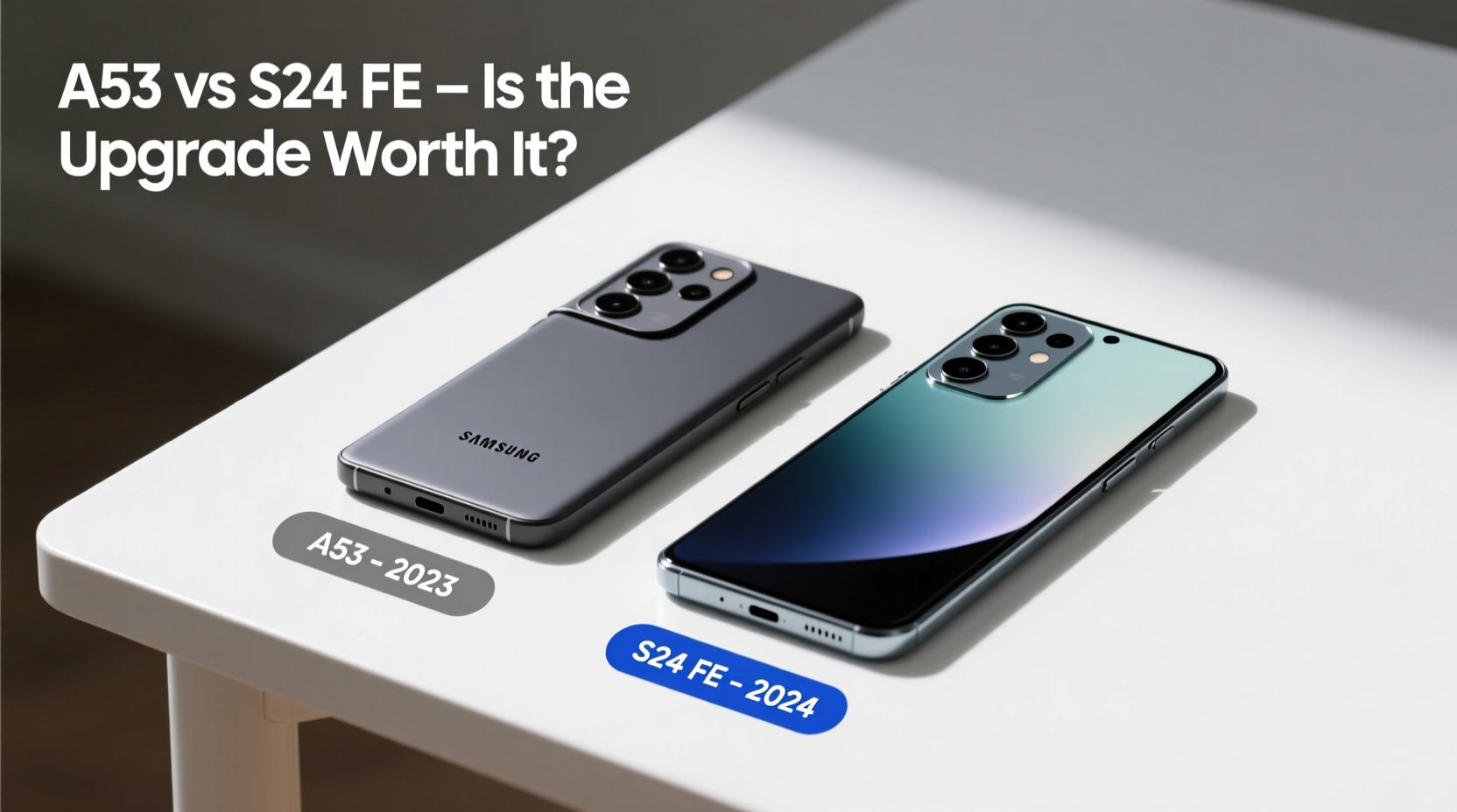 samsung a53 vs s24 fe is it worth upgrading or should i stick with my a53