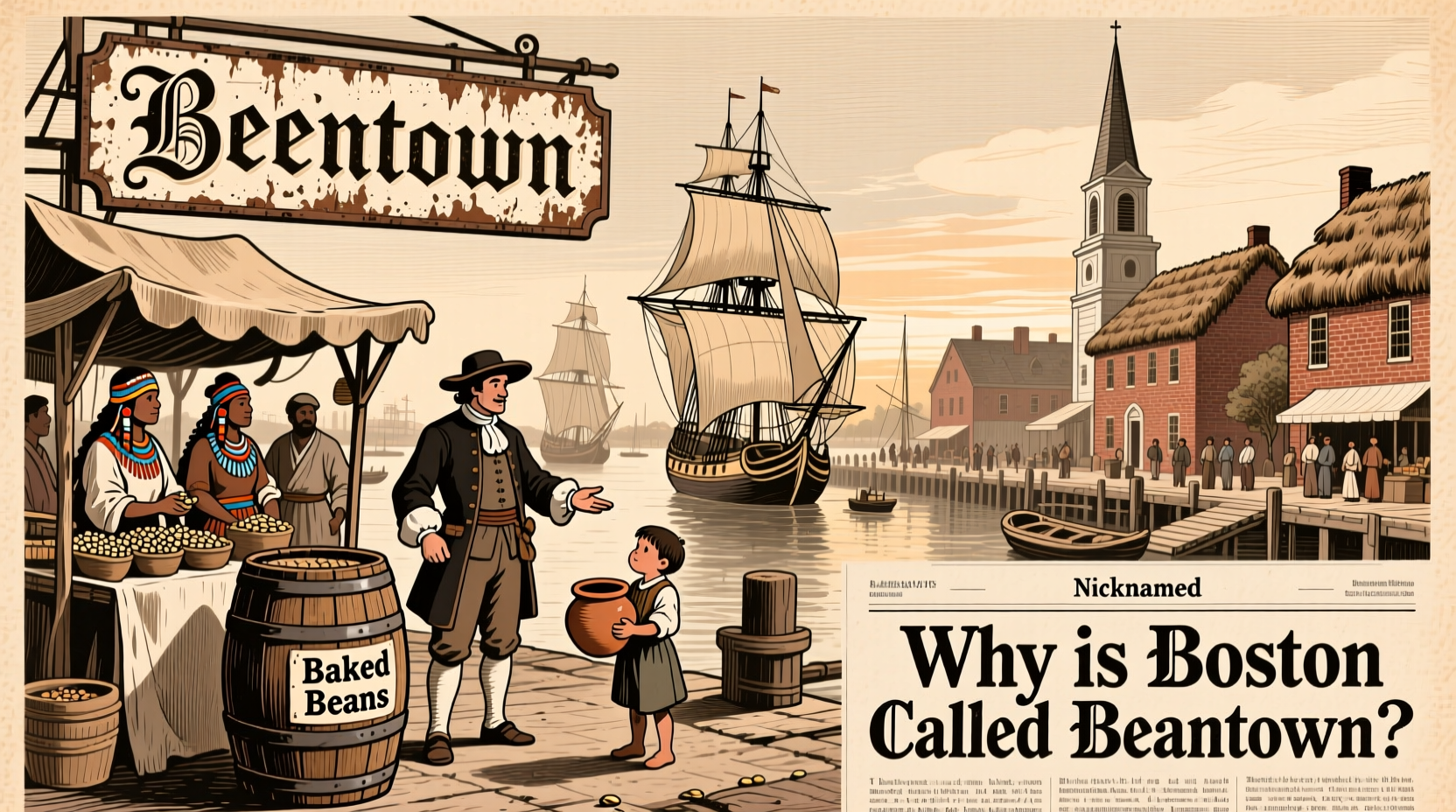 why is boston called beantown the origin of the nickname