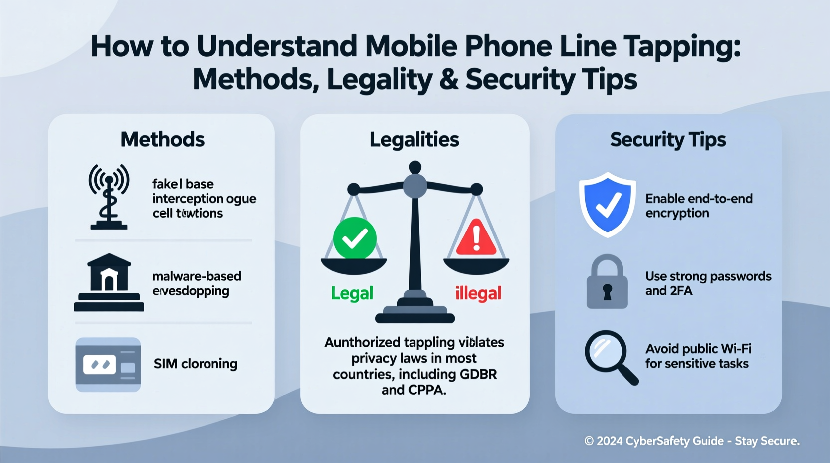 how to understand mobile phone line tapping methods legalities and security tips