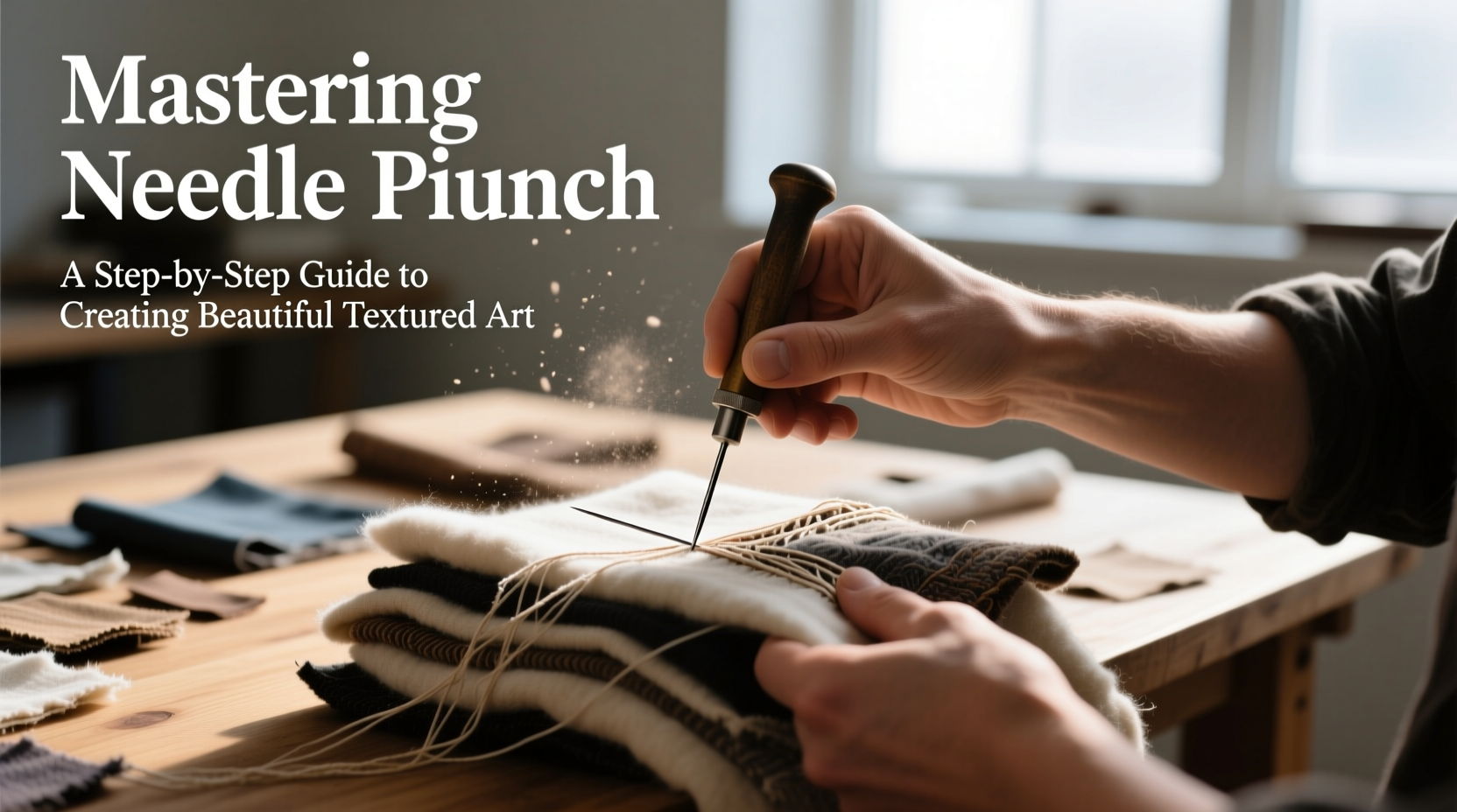 mastering needle punch a step by step guide to creating beautiful textured art