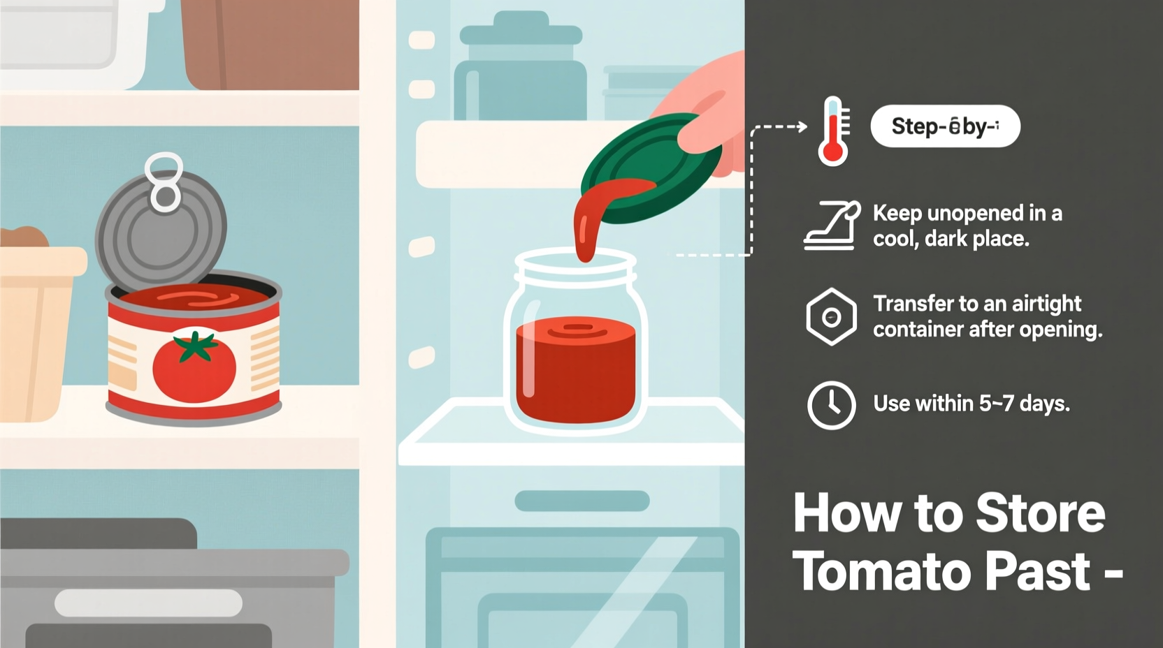 how to store tomato paste