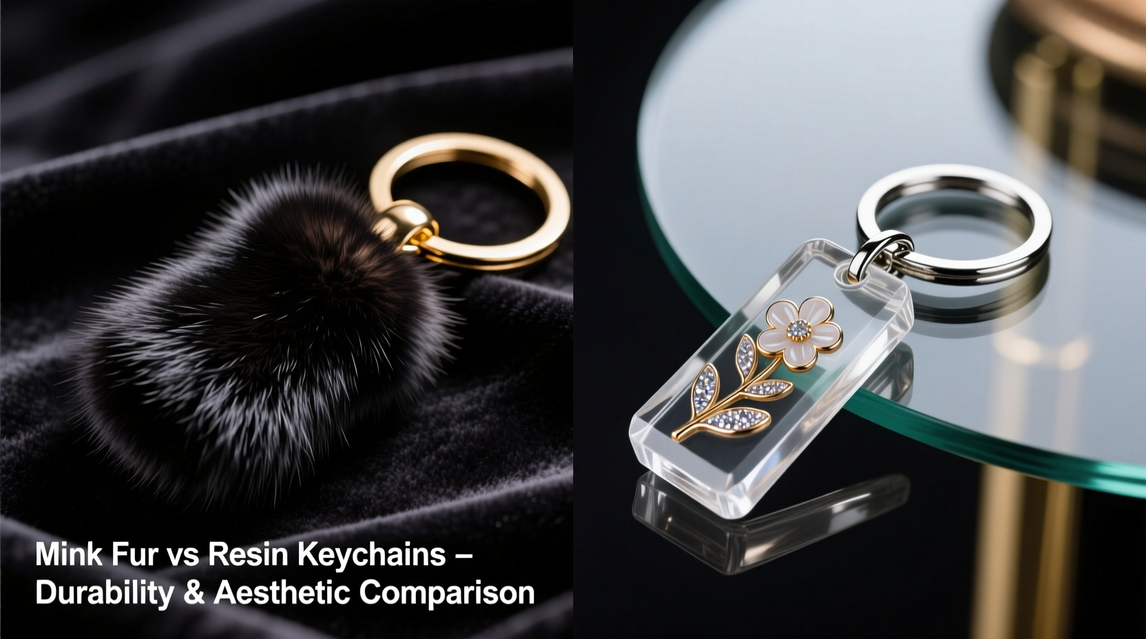 mink fur keychains vs resin keychains which lasts longer and looks better