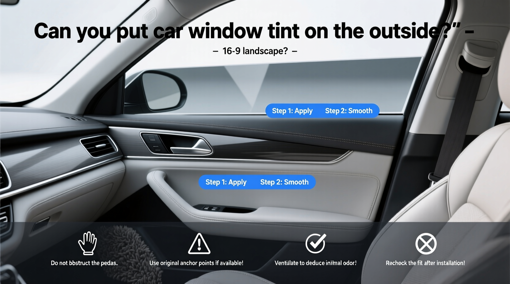 Can You Put Car Window Tint on the Outside: Buying Guide