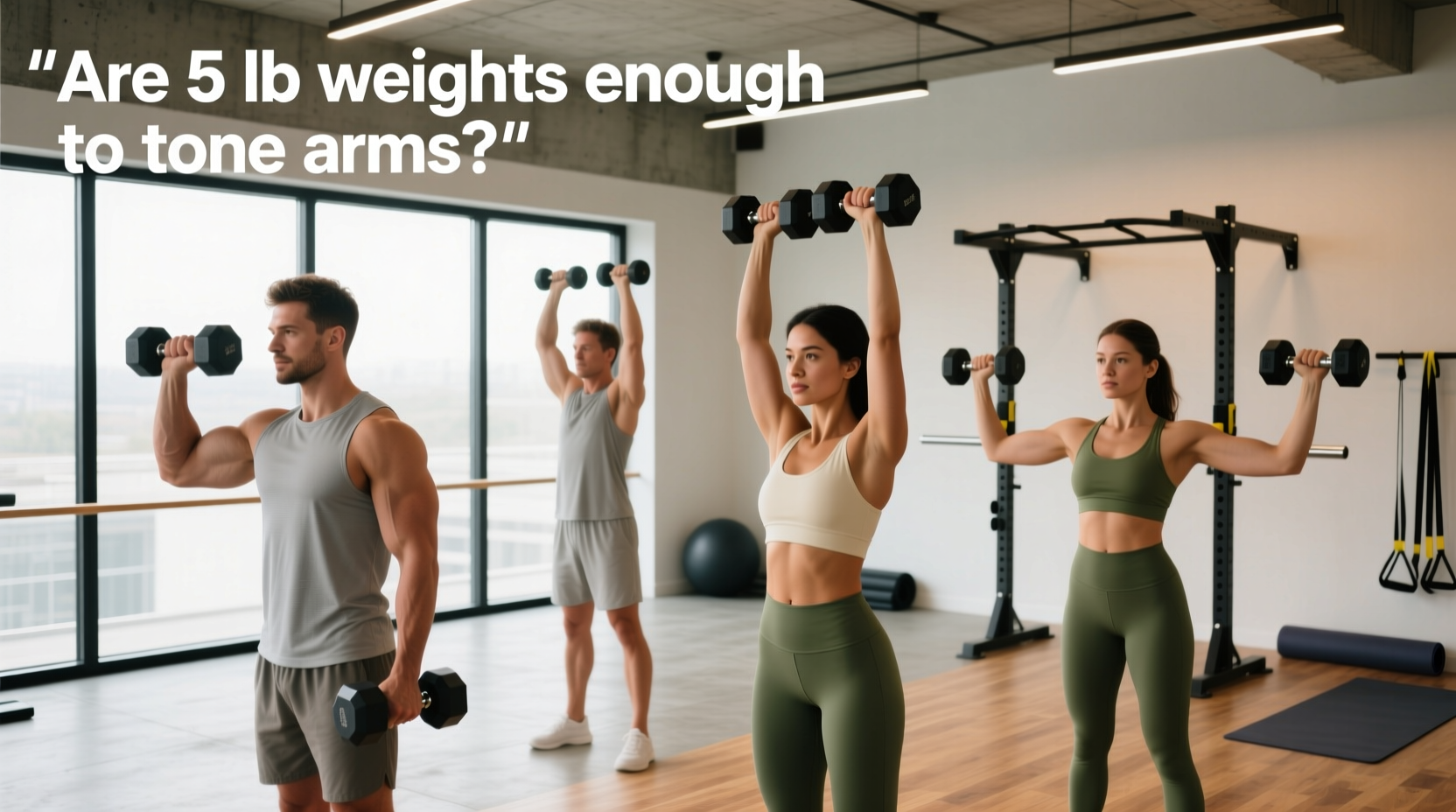 are 5 lb weights enough to tone arms 