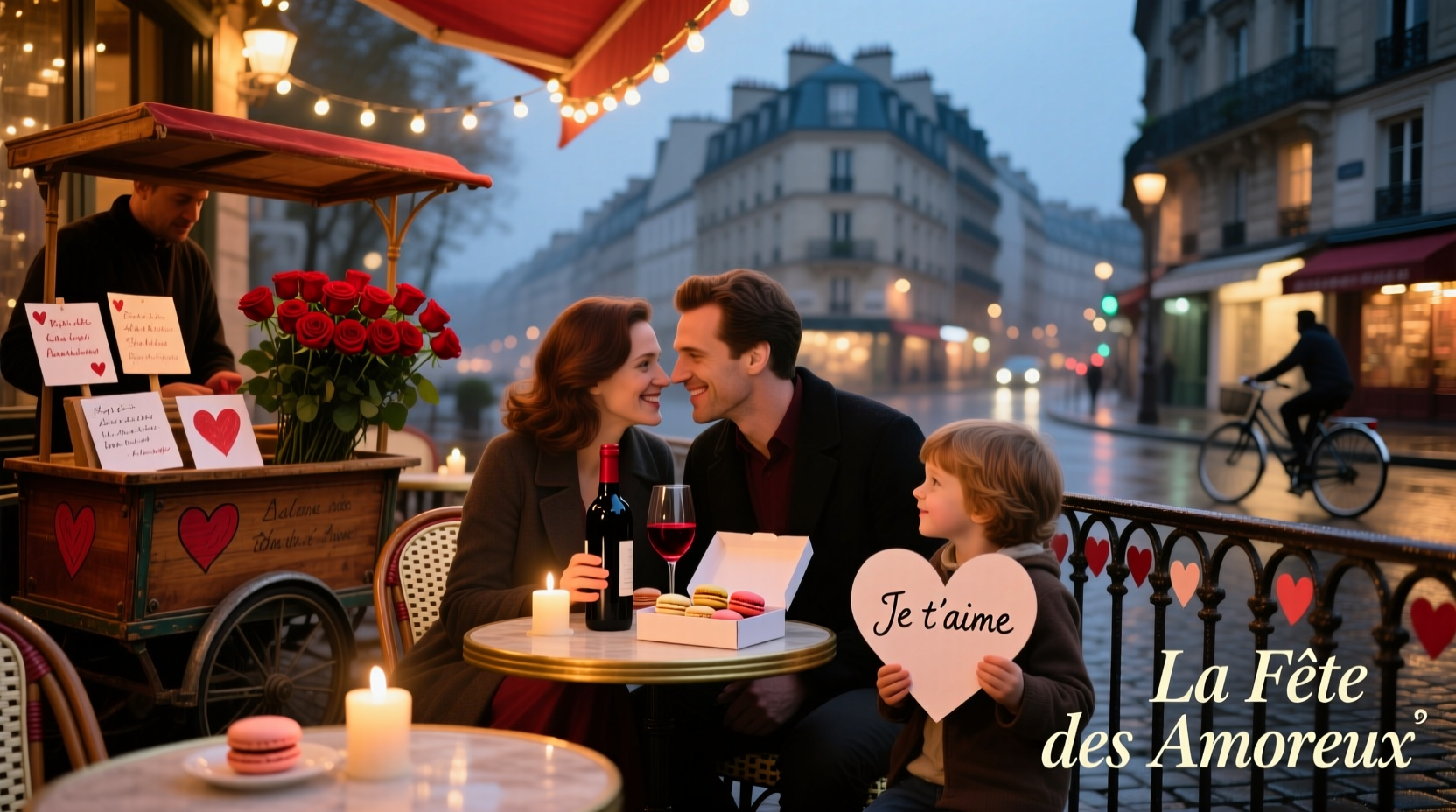 how is valentines day celebrated in france
