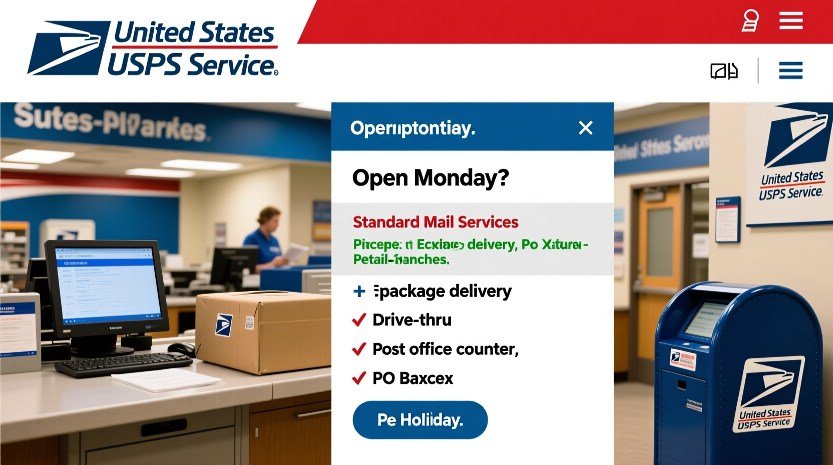 Is the USPS Open on Monday?