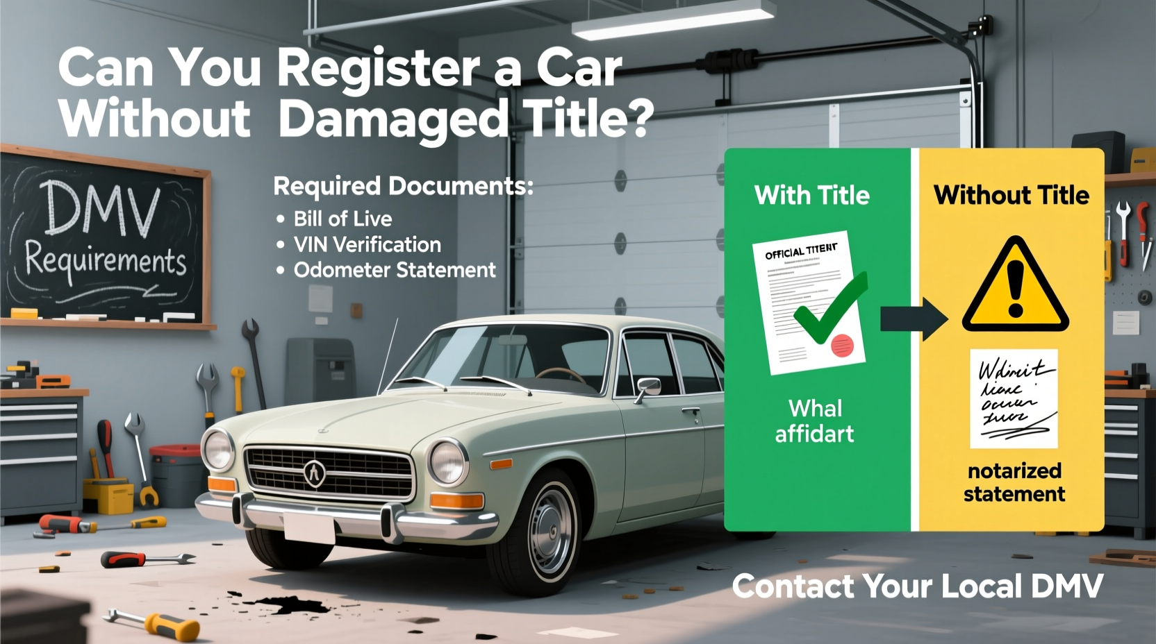 can i register my car without a title