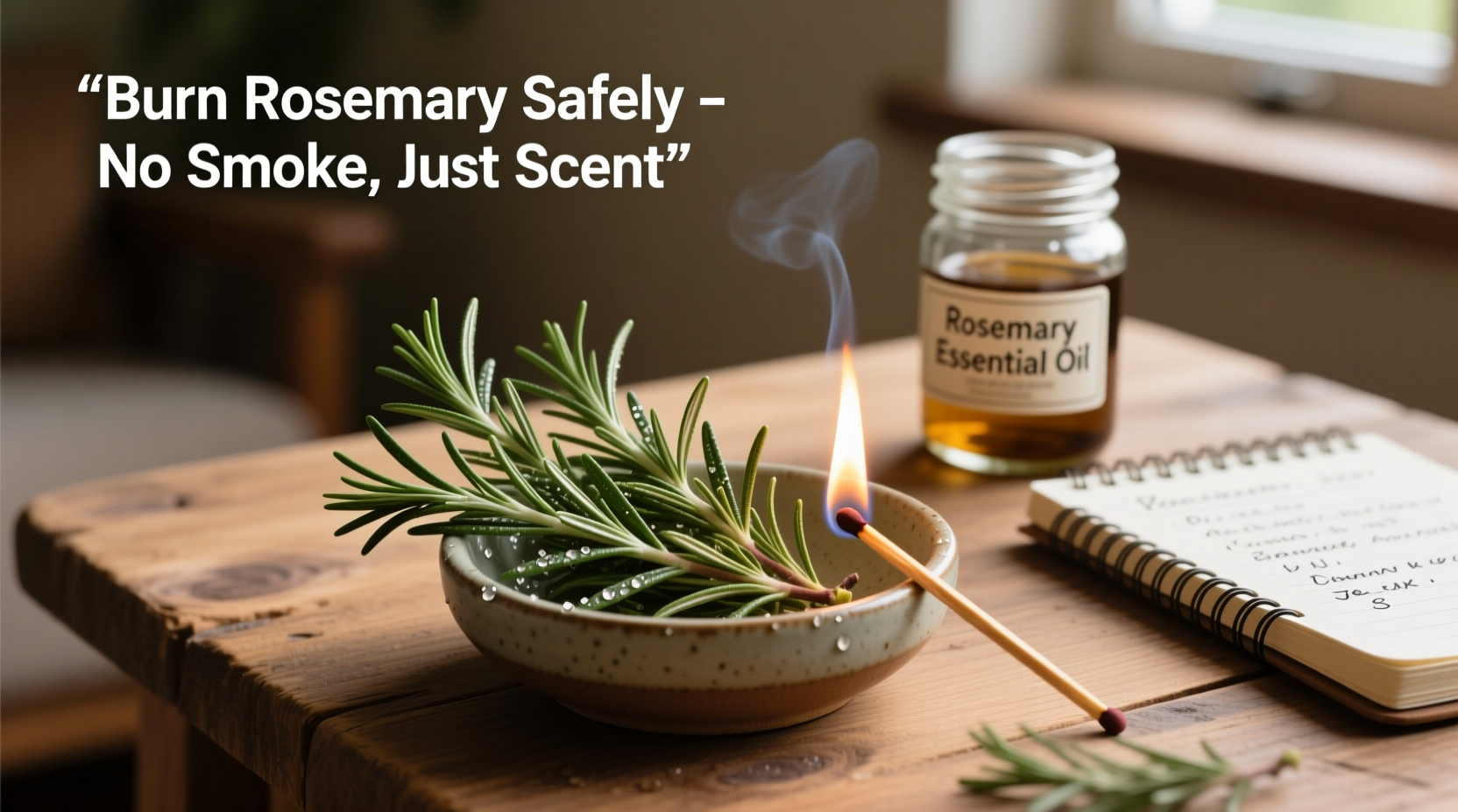 how to burn rosemary at home