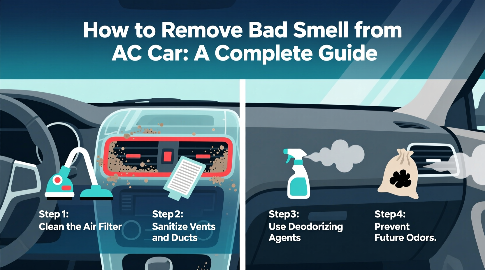 Why your car air vents smell and how to remove bad smell from car air vents
