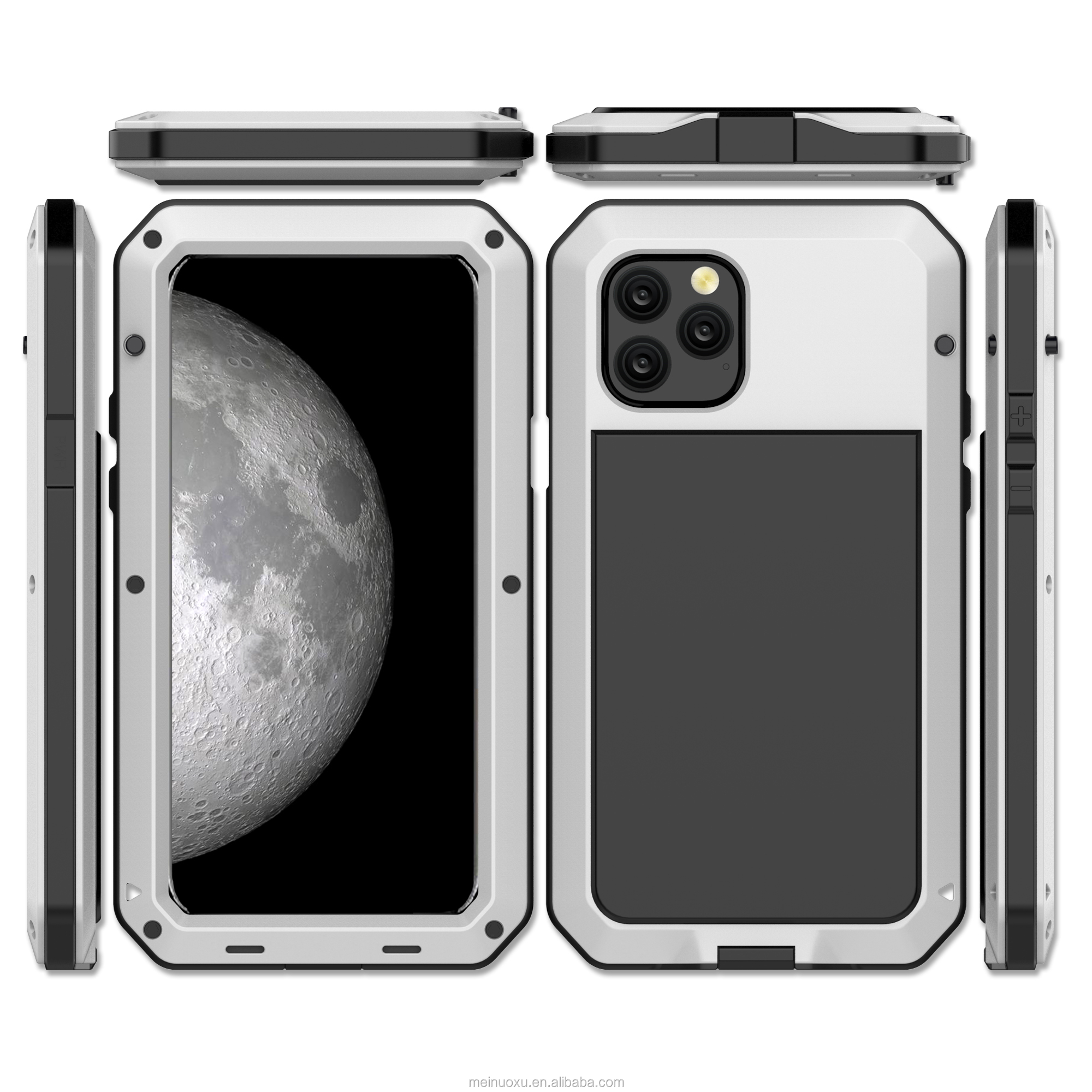 适用于iphone 13 12 11 pro max重型保护装甲金属铝强力外壳适用于