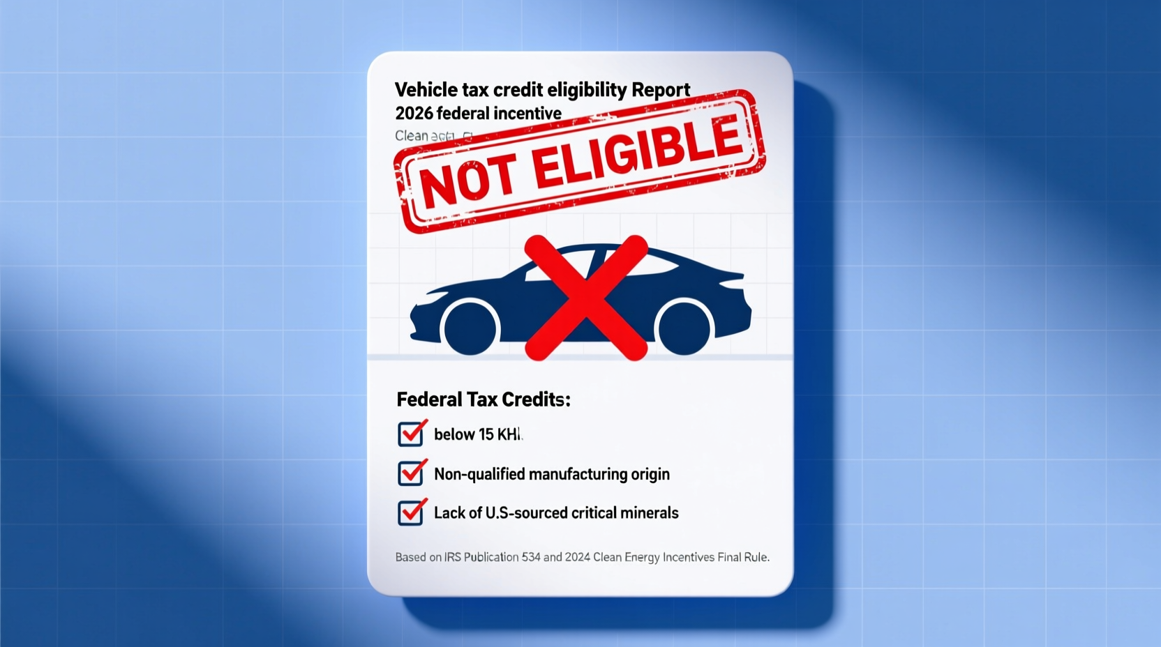 A6 PHEV Not Eligible for 2026 Federal Tax Credit