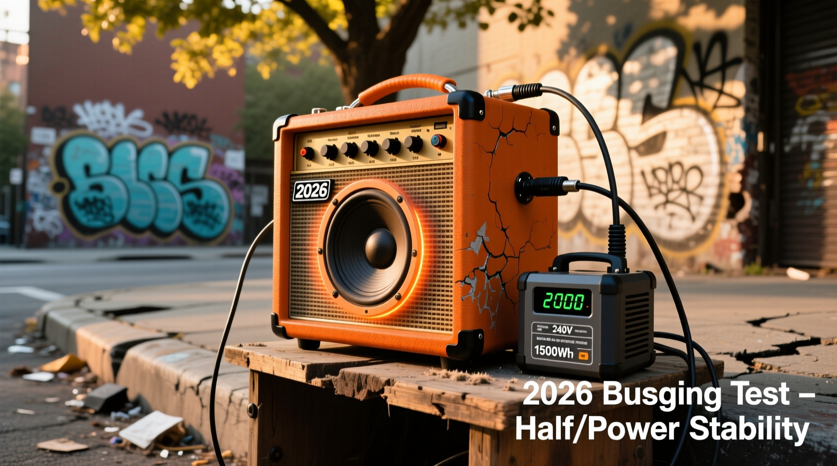 Can you safely run an orange guitar tube amp at half-power (switched mode) for busking? Real-world heat, speaker load, and battery-inverter compatibility in 2026