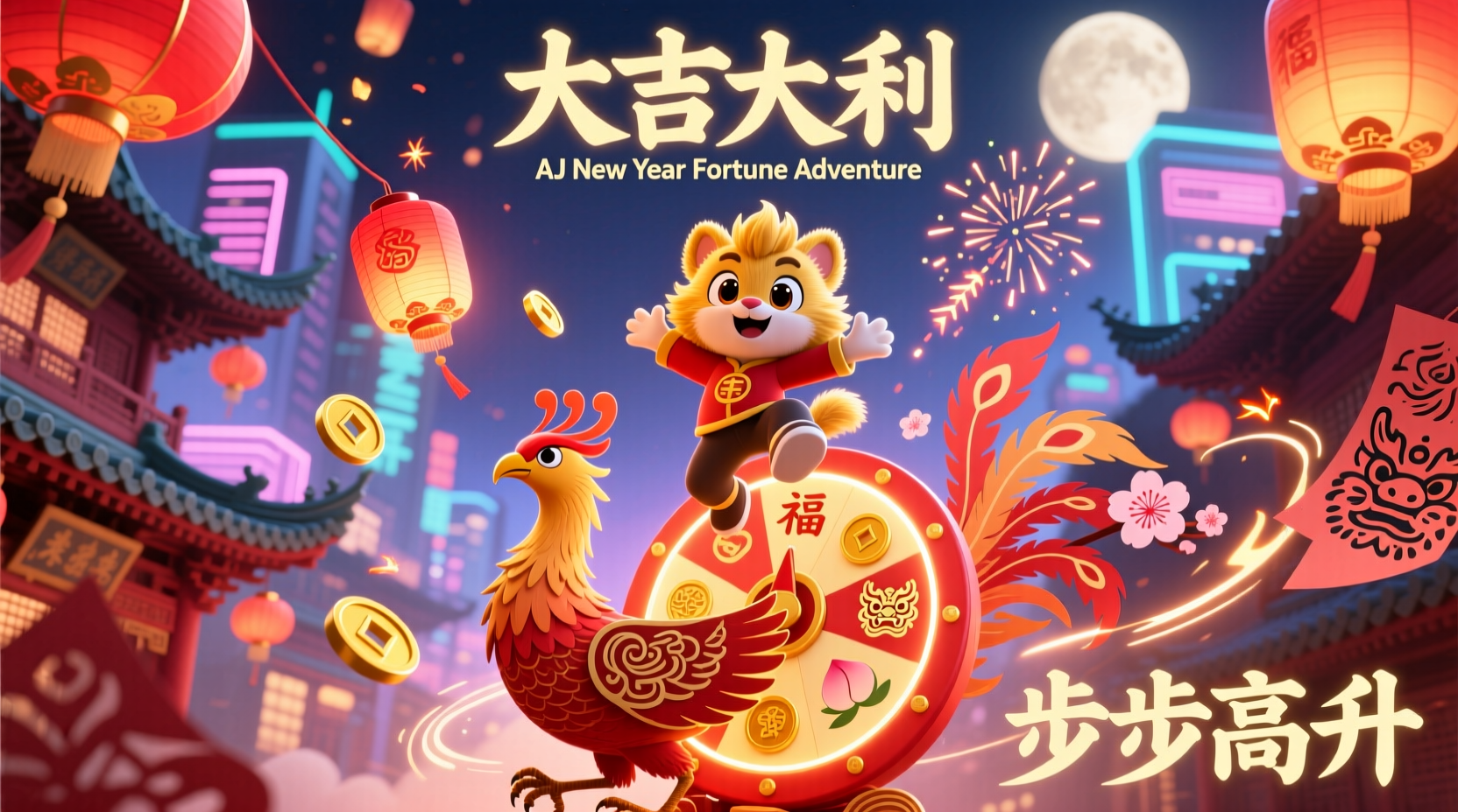 how to do the aj new year furtune adventure