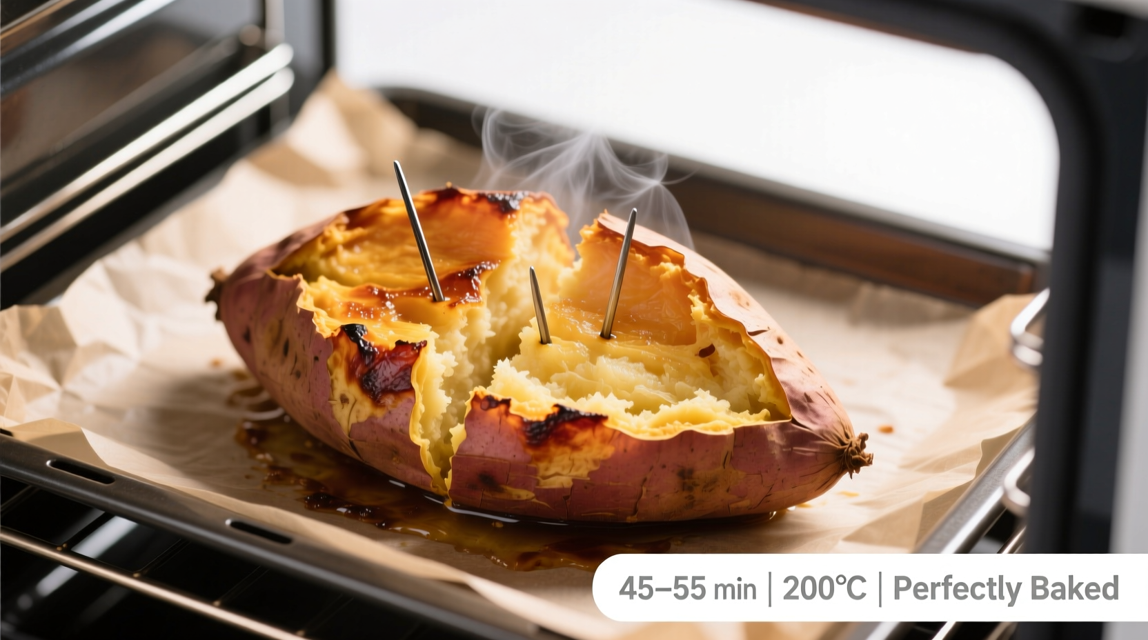 how long to cook sweet potato in oven