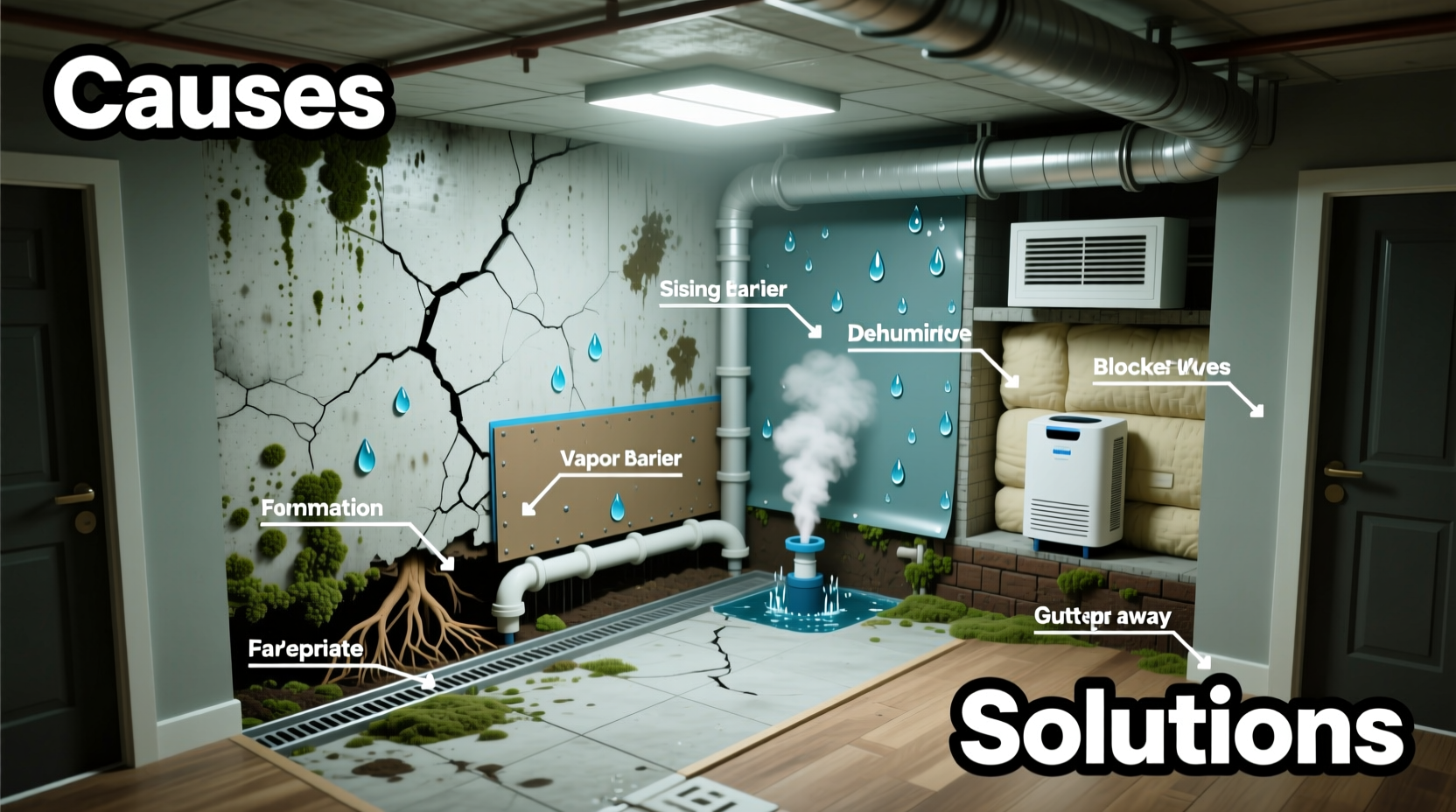 why is my basement humid causes solutions