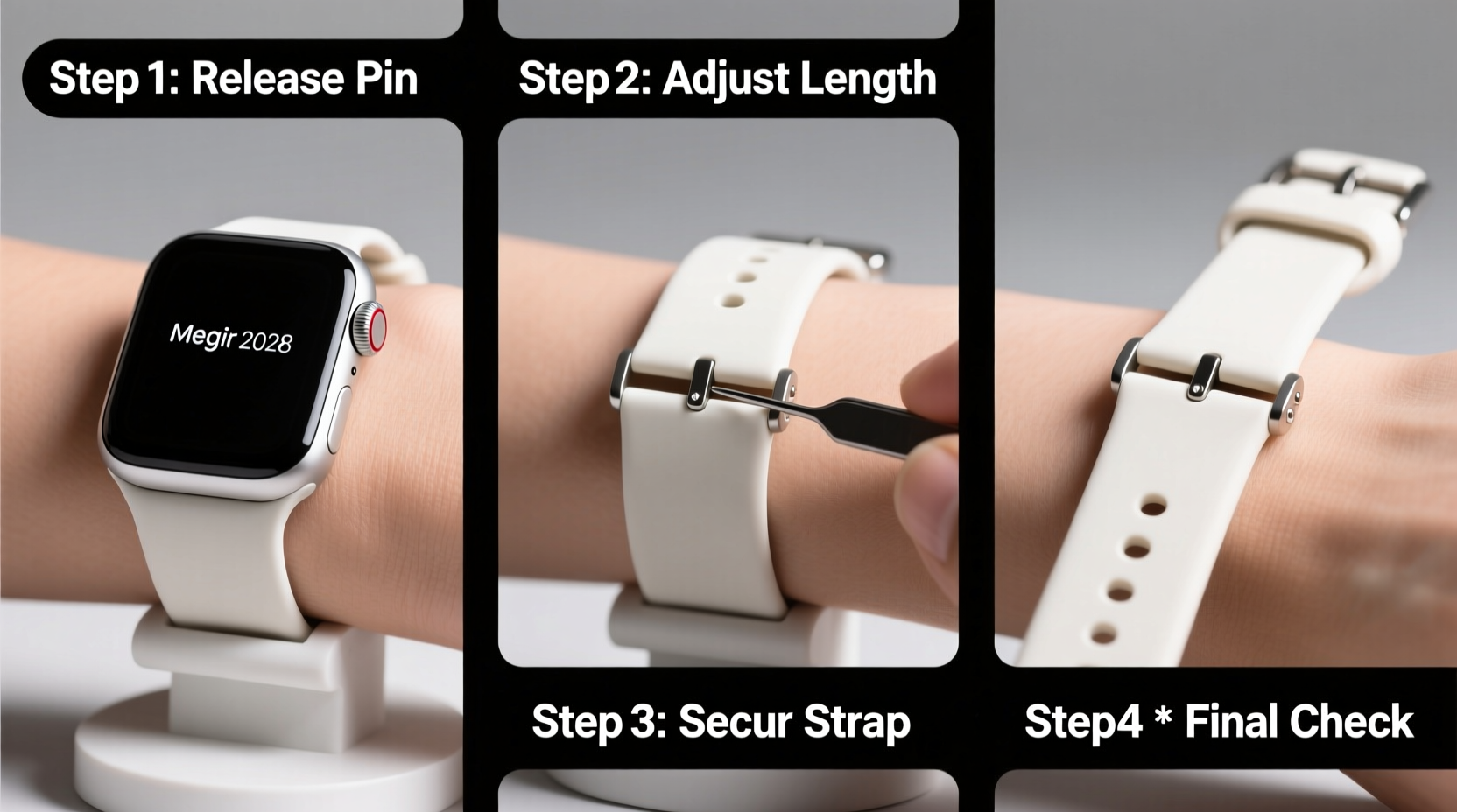 step by step guide to adjusting the strap on your megir 2028 watch for a perfect fit