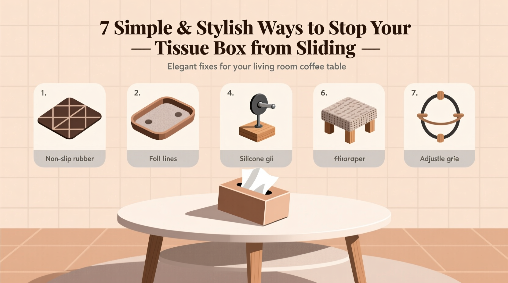 7 simple and stylish solutions to stop your tissue box from sliding on any coffee table