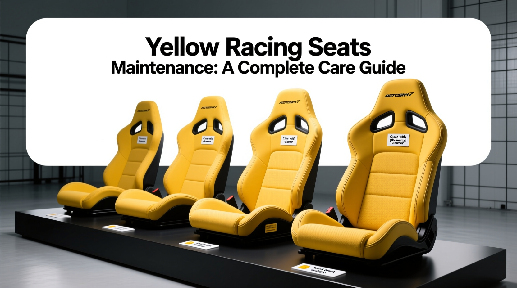 Yellow Racing Seats Maintenance: A Complete Care Guide