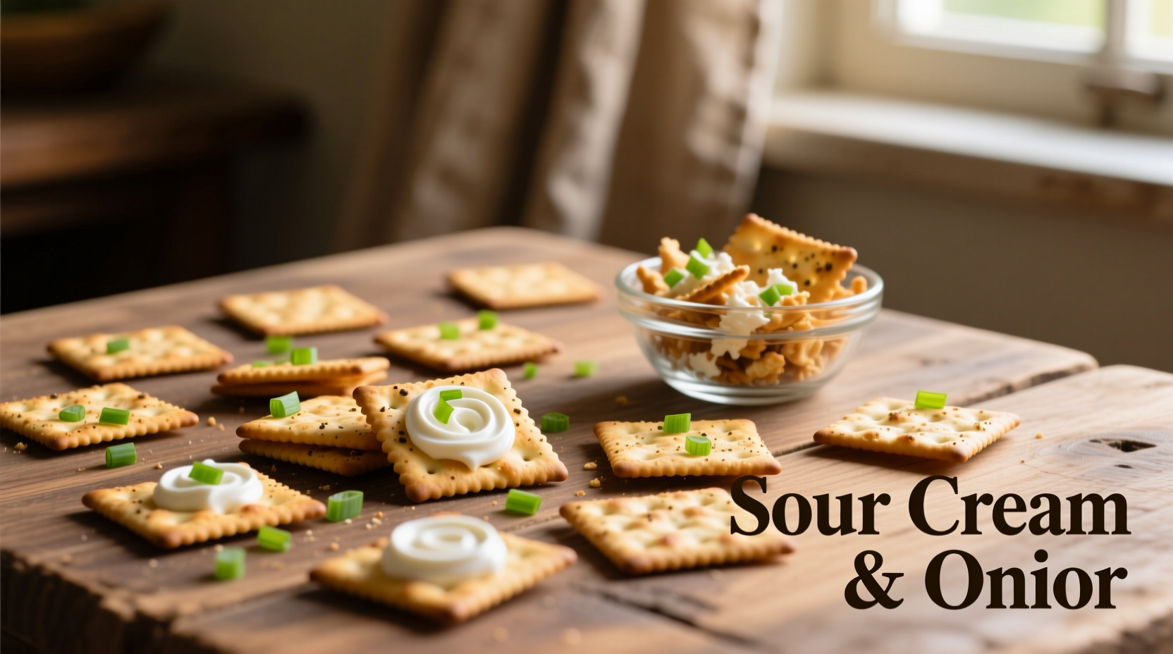 sour cream and onion crackers
