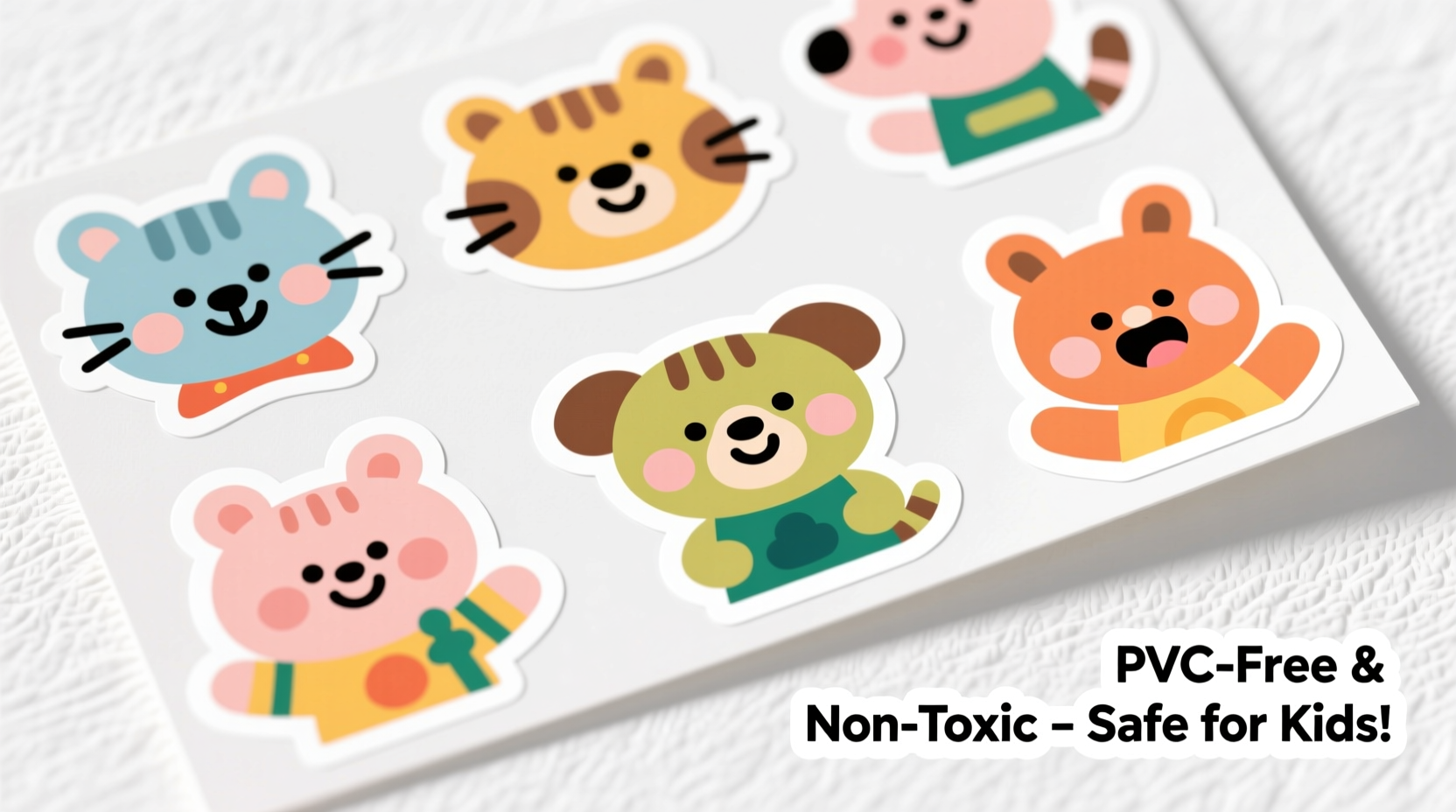 pvc free stickers kids safety