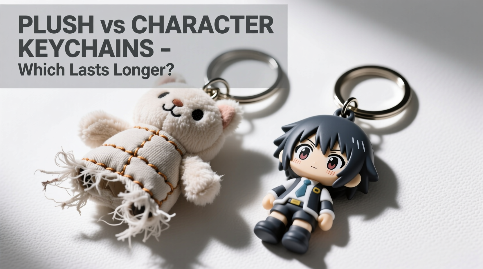 plush vs character keychains which one is actually less likely to fall apart